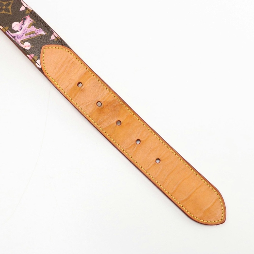 Louis Vuitton x Richard Prince Monogram Watercolor Canvas and Leather Belt - Picture 7 of 10